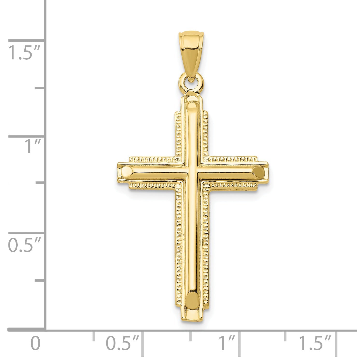 10K Yellow Gold Cross Pendant