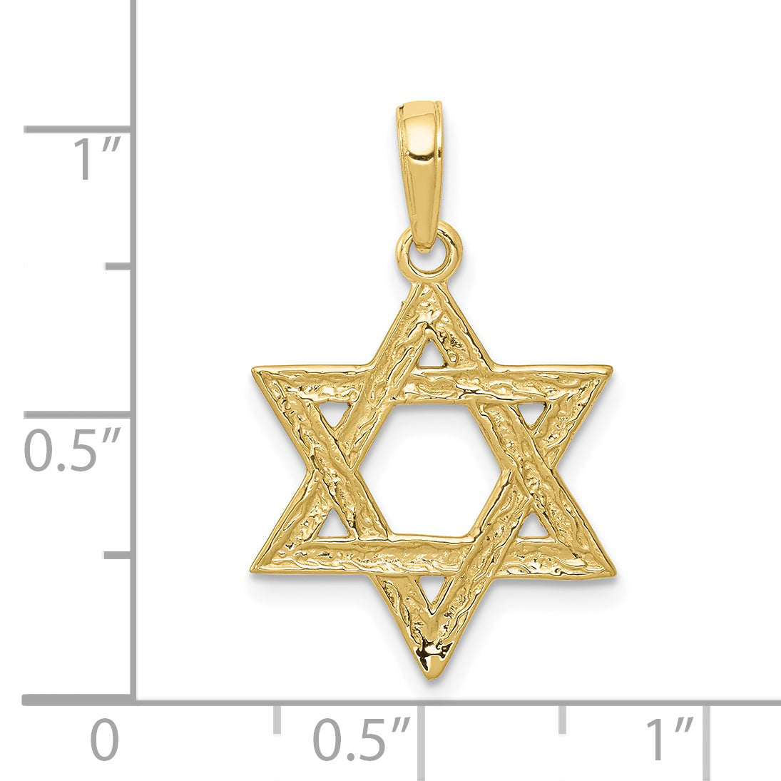 10K Yellow Gold 10K Star Of David Pendant