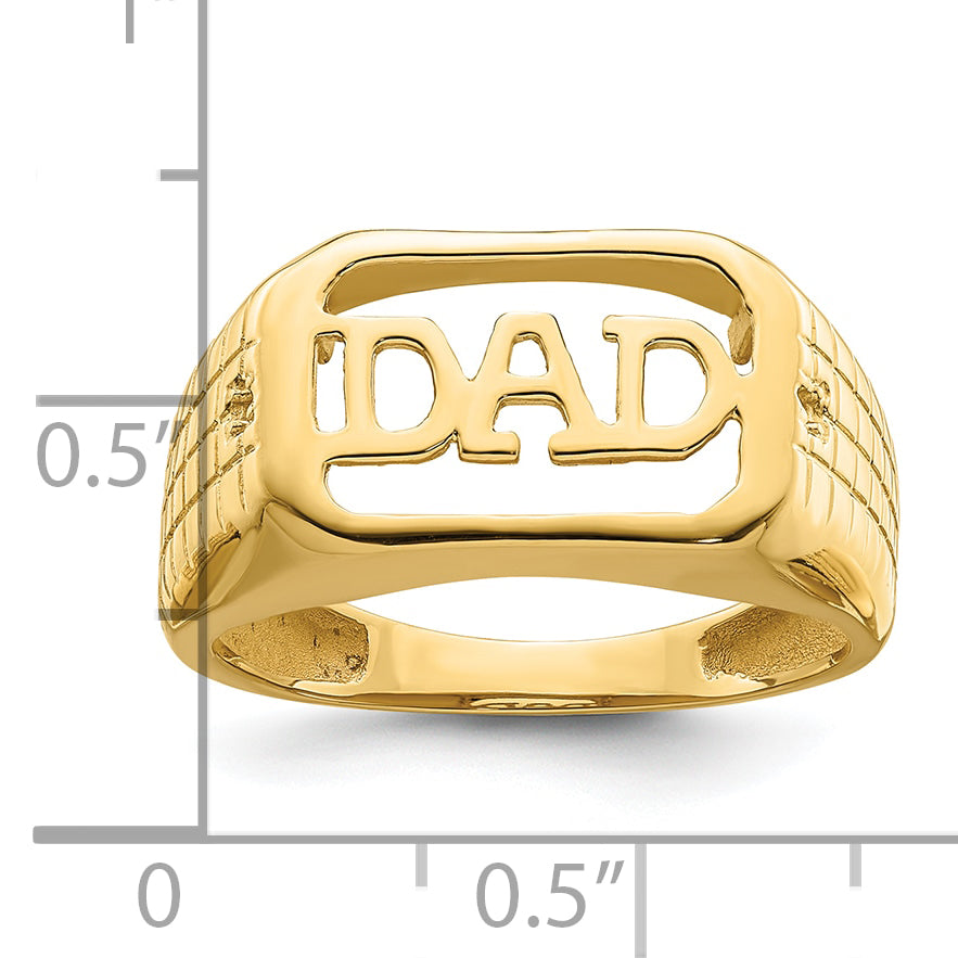 10K Yellow Gold 10K Men'S Band Mounting