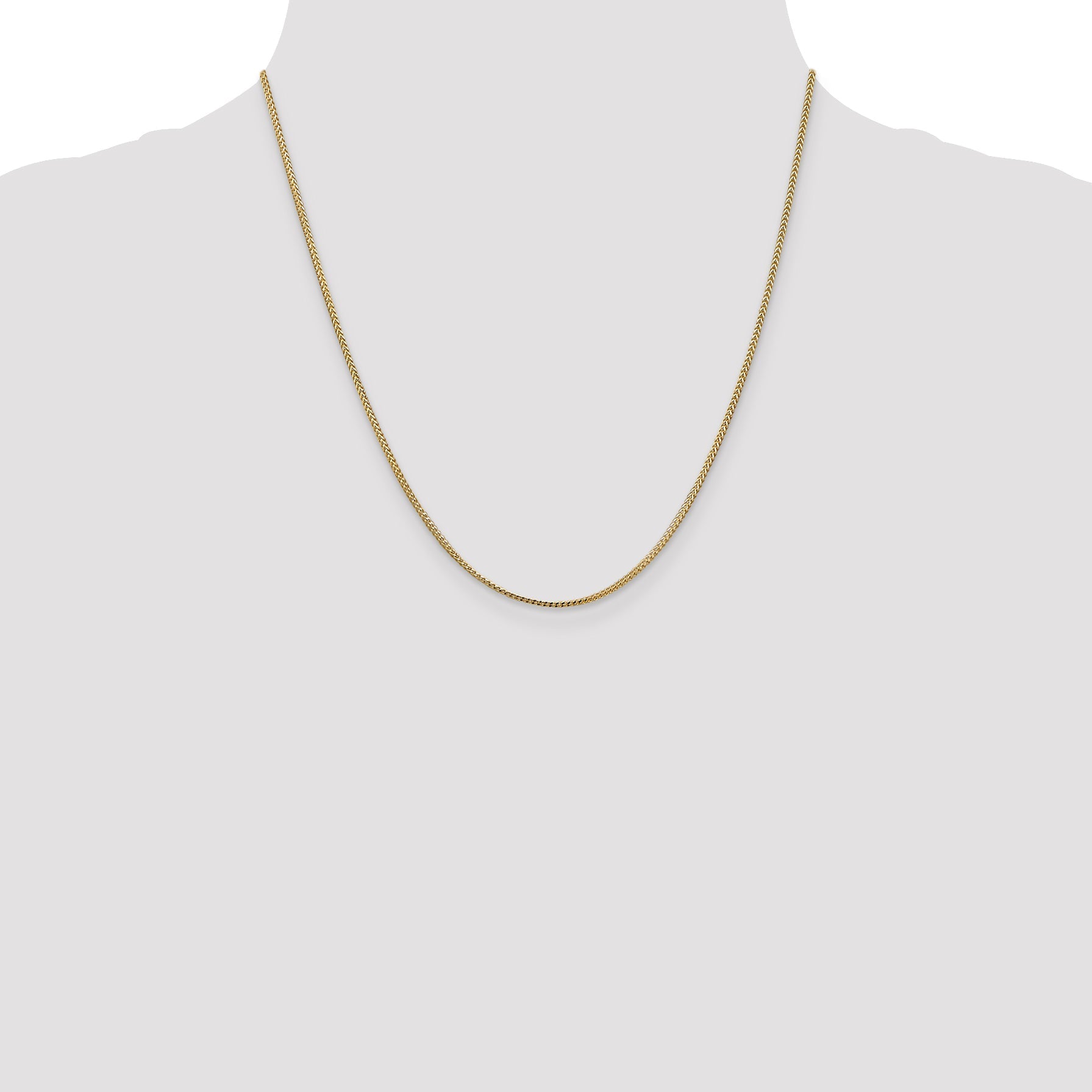 20 Inch 14K 1.1mm Franco Chain Necklace