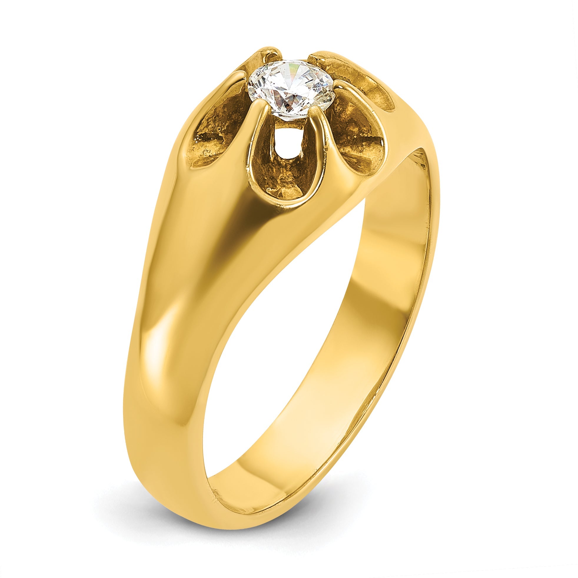 10K Yellow Gold 10Ky Fancy Ring Mounting