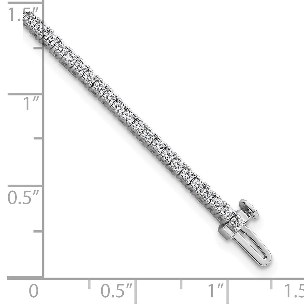 14k White Gold 2 Ct. Lab Grown Diamond VS/SI+ G+ Tennis Bracelet