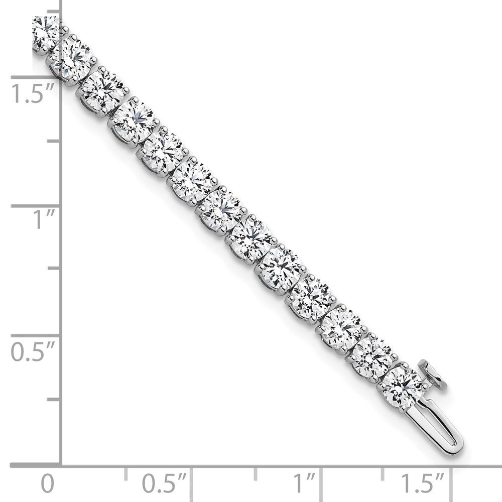 14k White Gold 10 Ct. Lab Grown Diamond VS/SI+ G+ Tennis Bracelet