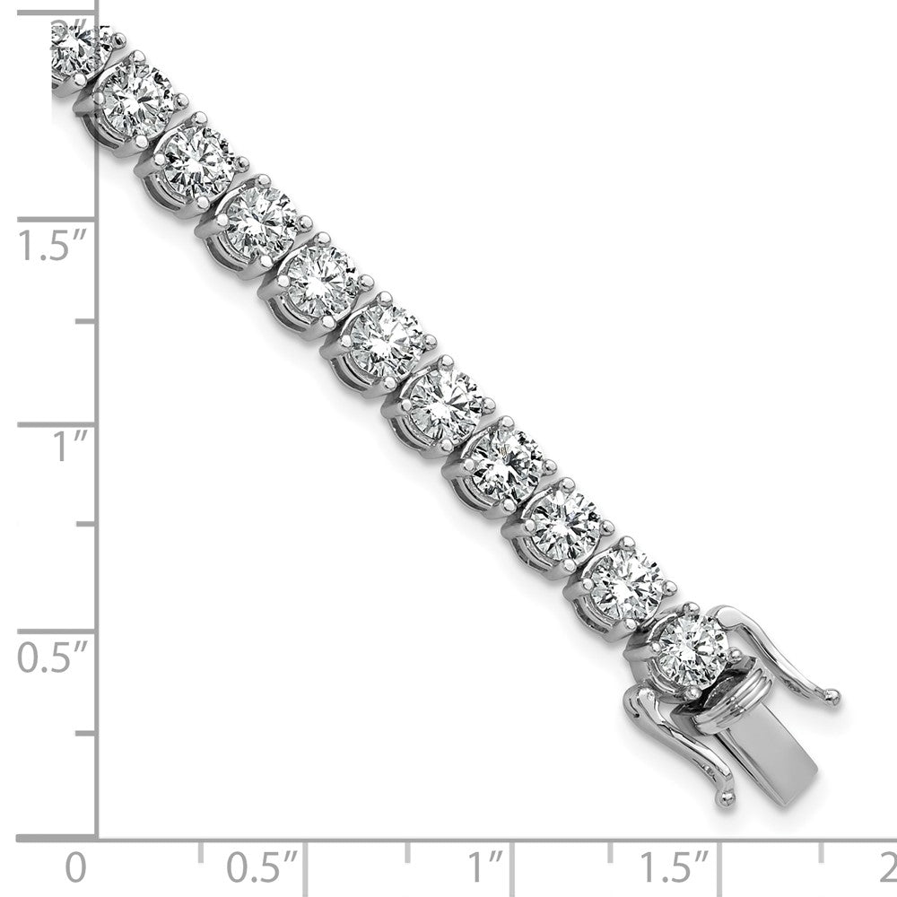 14k White Gold 11 1/8 Ct. Lab Grown Diamond VS/SI+ G+ Tennis Bracelet
