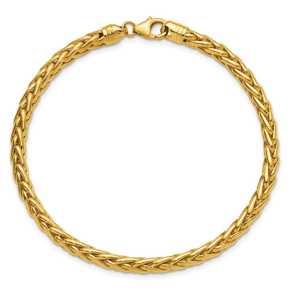 8.5 Inch 14K Polished 8.5In Wheat Chain Bracelet