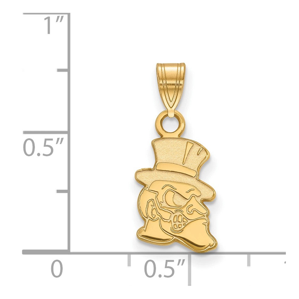 10K Yellow Gold Logoart Wake Forest University Demon Deacon Small Pendant