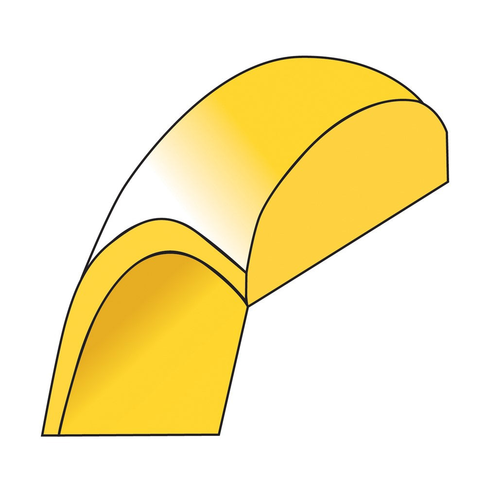 10K Yellow Gold 10Ky 3.5mm Lightweight Half Round Band Size 10.5