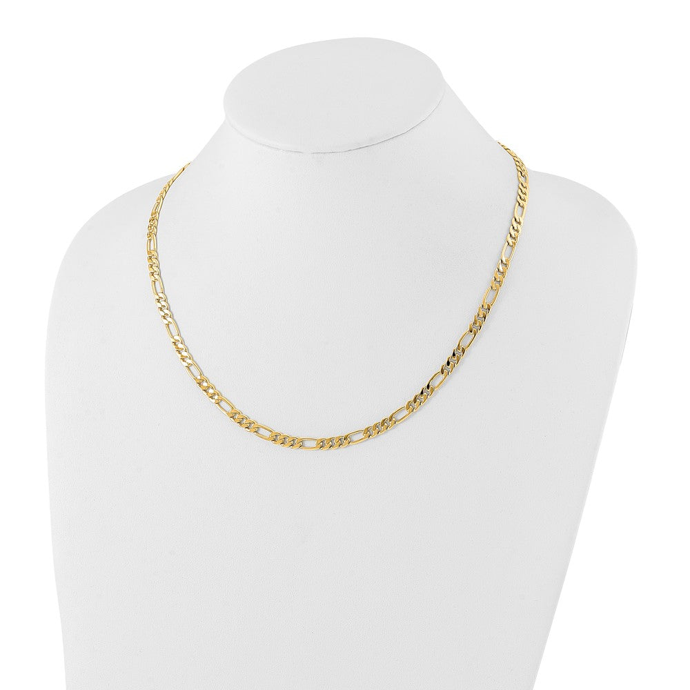 Fashion Kelly Waters Gold Plated 5mm Figaro 20 Inch Chain Necklace
