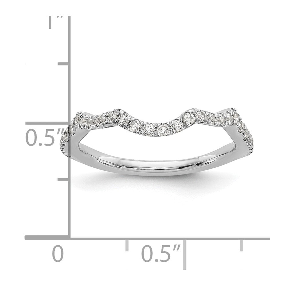 14K White Gold True Origin 1/3 Carat Lab Grown Diamond Vs/Si D E F Wedding Band