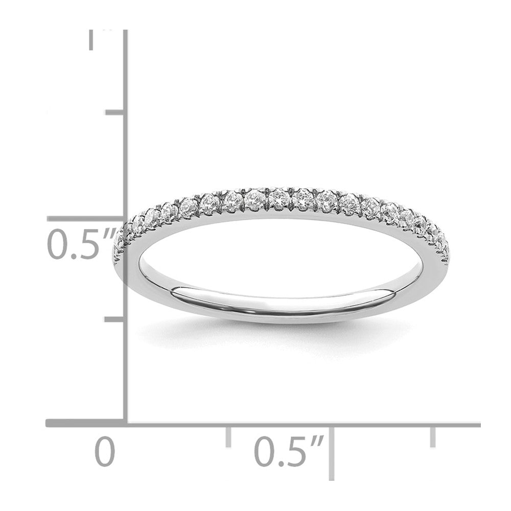 14k White Gold 1/4 Ct. Lab Grown Diamond VS/SI+ G+ Wedding Band Ring