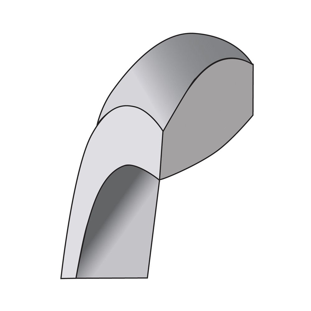 10K White Gold 10Kw 9mm Lightweight Comfort Fit Band Size 7.5