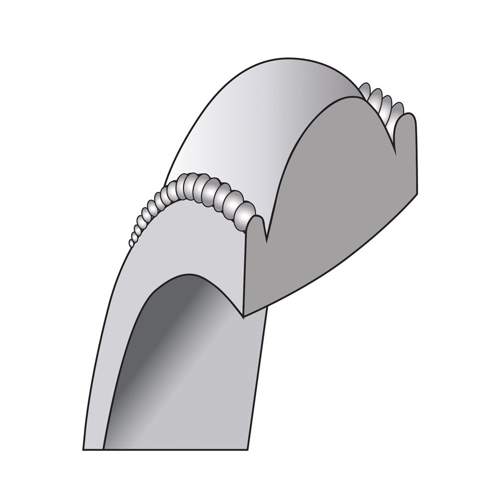 10K White Gold 10Kw 6.5mm Milgrain Comfort Fit Band Size 4