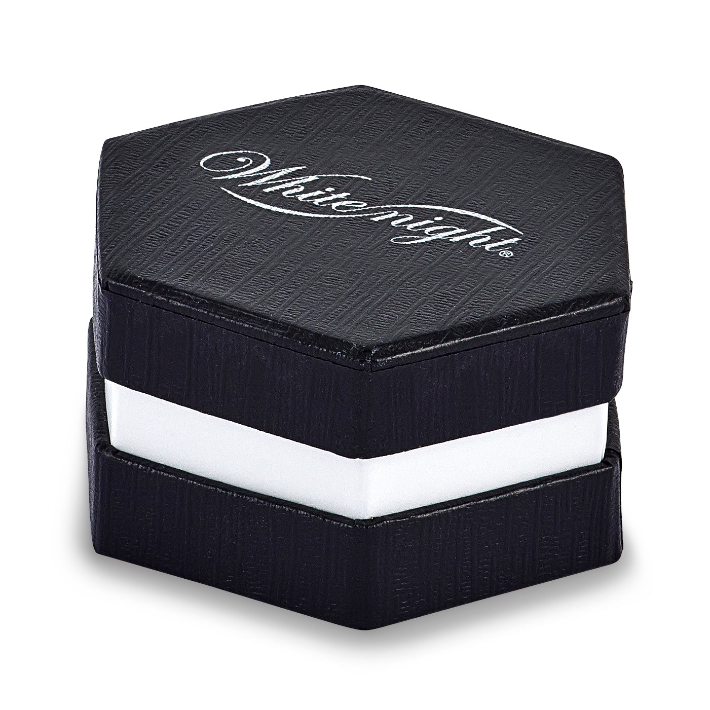 Sterling Silver White Night Rhodium-Plated Black And Diamond Teardrop Post Dangle Earrings