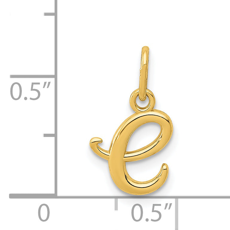 14k Yellow Gold 14k Yellow Gold Letter E Initial Charm