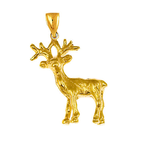 14K Gold 3D Moose Charm – goldia.ca