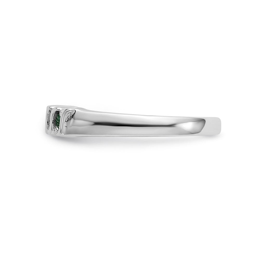 14k white gold real diamond w emerald band rm3290b em 010 waa