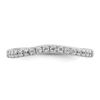 True Origin 14K White Gold 1/2 carat Lab Grown Diamond VS+ F+ Set of Two Complete Wedding Band Rings