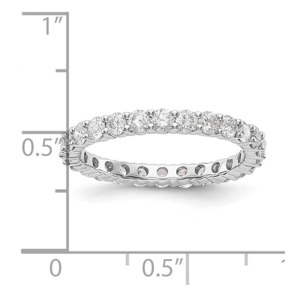 14K White Gold 1.5CT Shared Prong Diamond Eternity Wedding Band Ring