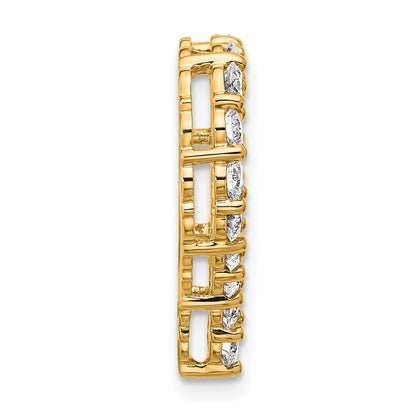 14K Yellow Gold Certified Lab Grown Diamond VS/SI FGH Heart Pendant