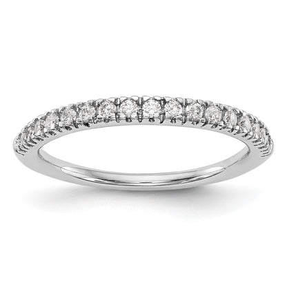 True Origin 14K White Gold 1/4 carat Lab Grown Diamond VS+ F+ Complete Wedding Band Ring
