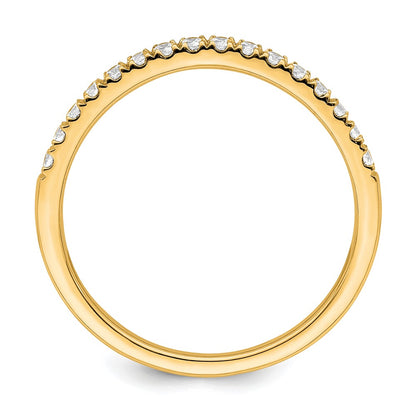 True Origin 14K Yellow Gold 1/2 carat Lab Grown Diamond VS+ F+ Set of Two Complete Wedding Band Rings