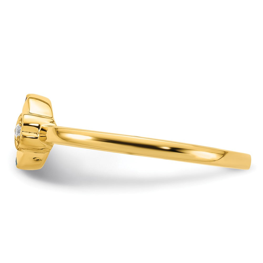 0.38 CT. T.W. Composite Marquise Natural Diamond V" Bridal Engagement Ring Set in Solid 10K Rose Gold"