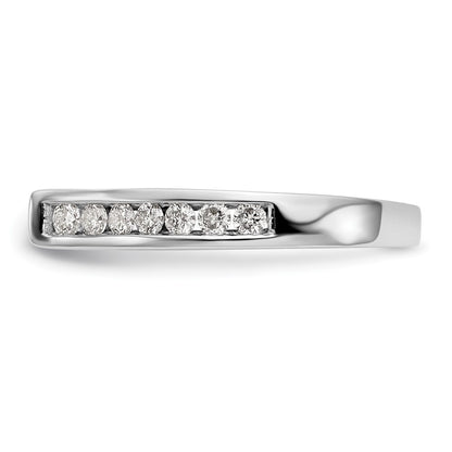 14K White Gold Peg Set 1/3 carat Channel-set Diamond Semi-mount Engagement Ring