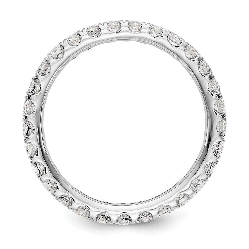 14k White Gold VS (H/I) UPRG Eternity Wedding Band Ring
