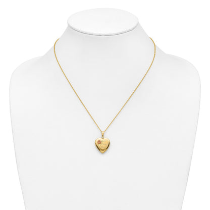 10k Tri Color w/ 12k Accents and 14k Gold-filled Chain Black Hills Locket