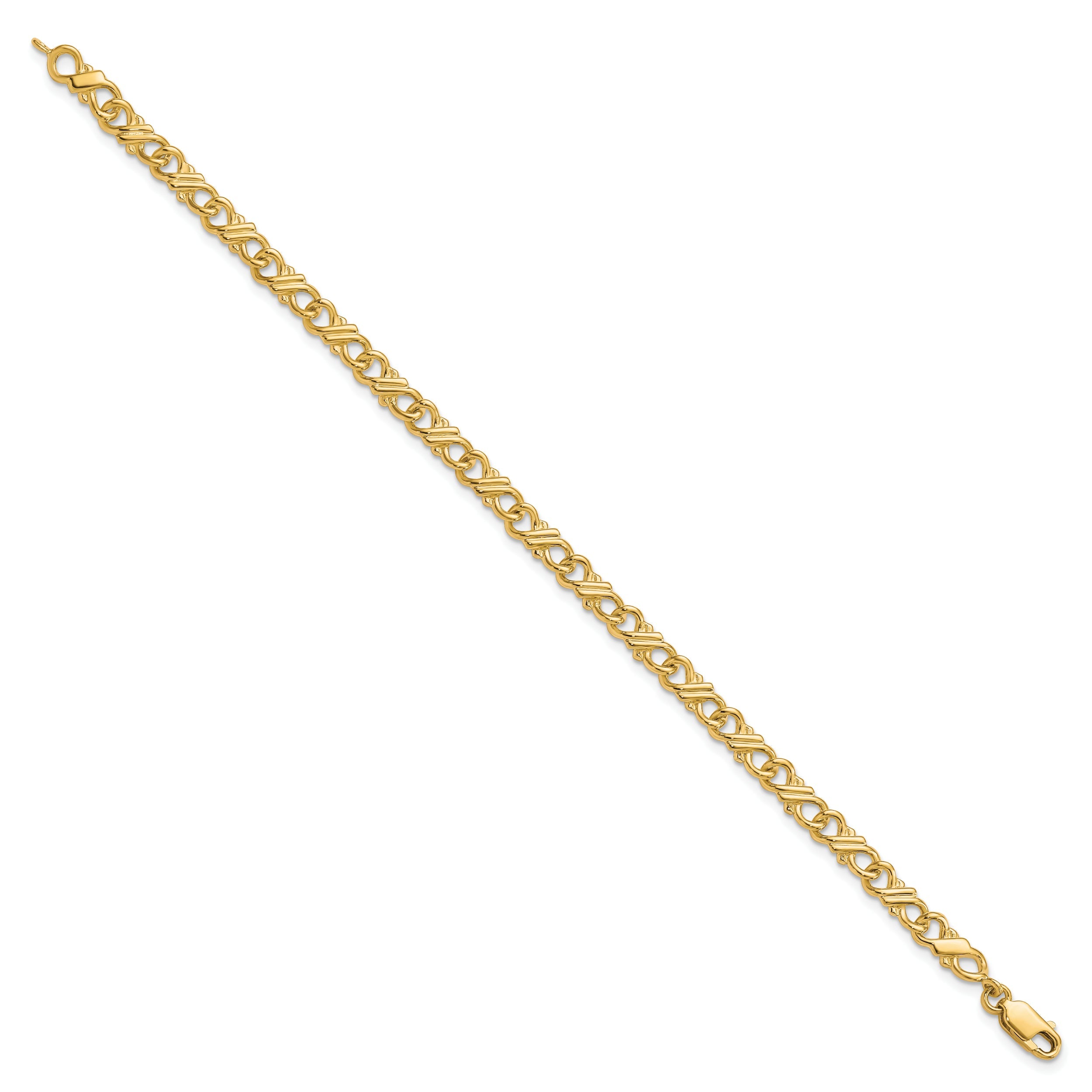 10k Yellow Gold Solid Polished Fancy Bracelet