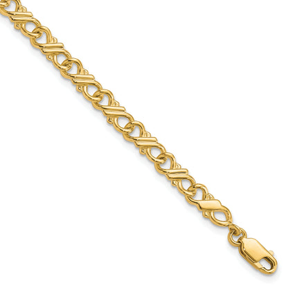 10k Yellow Gold Solid Polished Fancy Bracelet