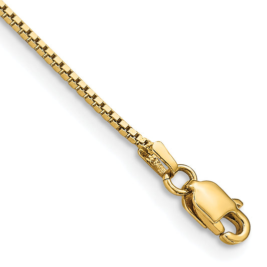 7 Inch 10K Yellow Gold .95mm Box Chain Bracelet