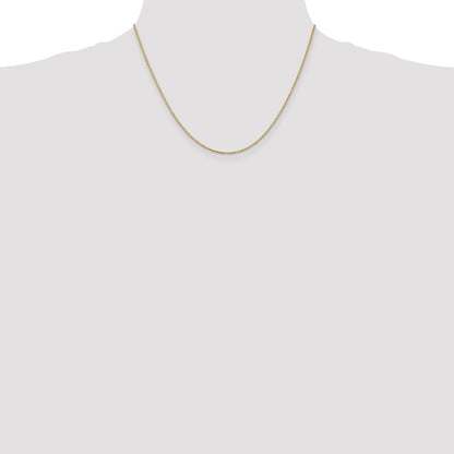 18 Inch 10k Yellow Gold 1.1mm Box Chain Necklace