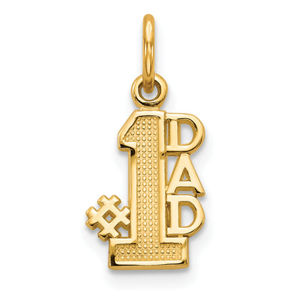 10k Yellow Gold #1 DAD Charm