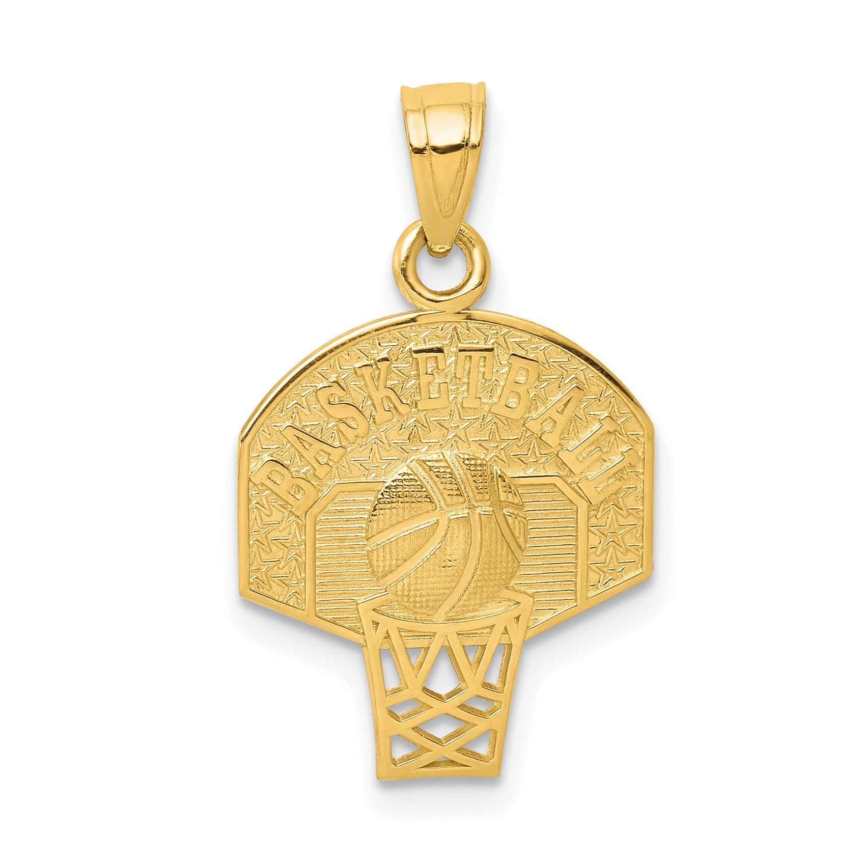 10k Yellow Gold Basketball Charm