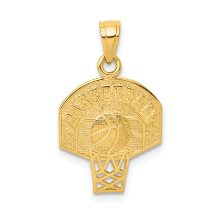 10k Yellow Gold Basketball Charm