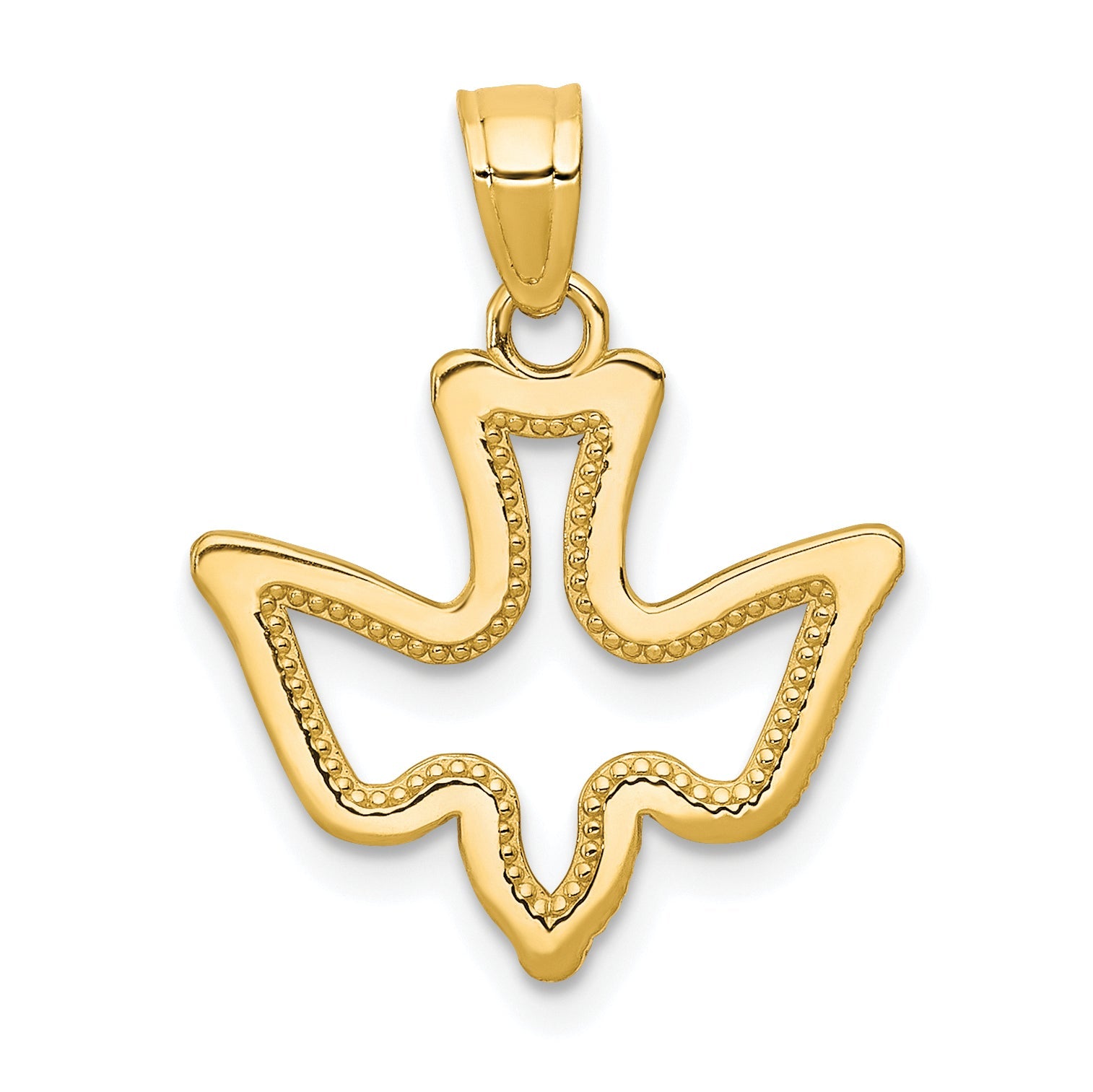 10k Yellow Gold Dove Charm