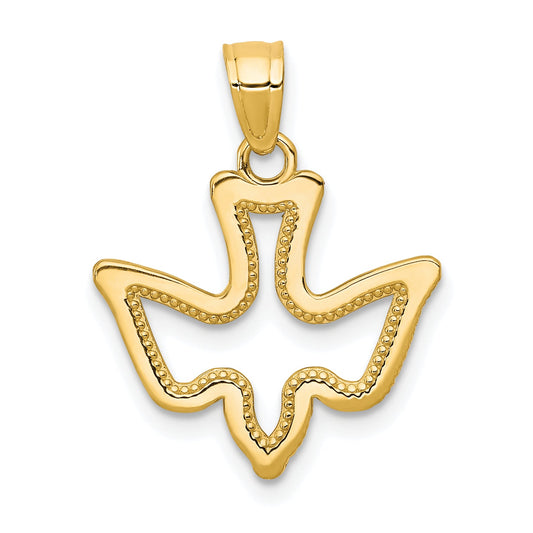 10k Yellow Gold Dove Charm