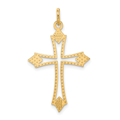 10k Yellow Gold Cross Charm