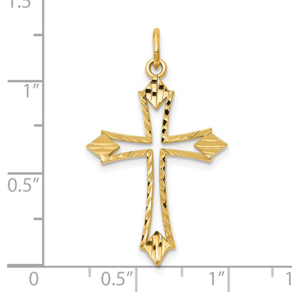 10k Yellow Gold Cross Charm