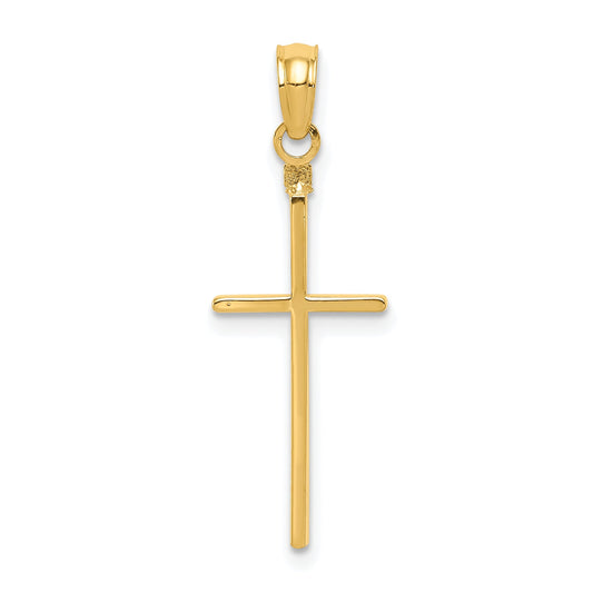 10K Yellow Gold 10K Polished Cross Pendant