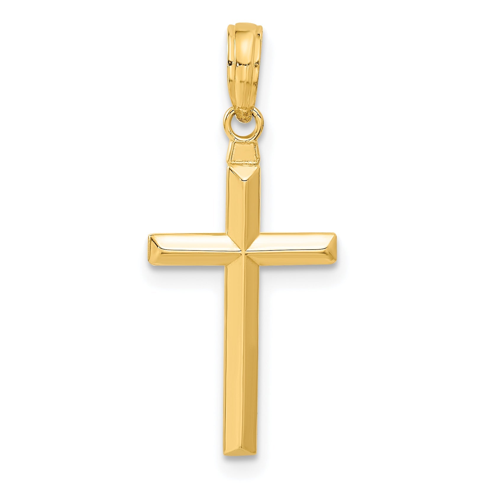 10K Yellow Gold 10K Reversible Latin Cross Pendant