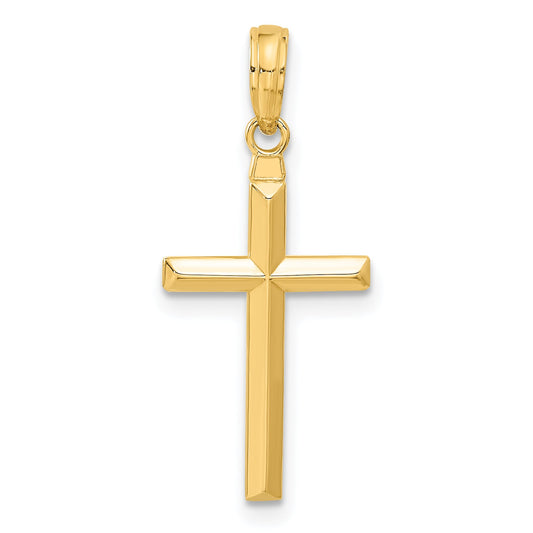 10K Yellow Gold 10K Reversible Latin Cross Pendant