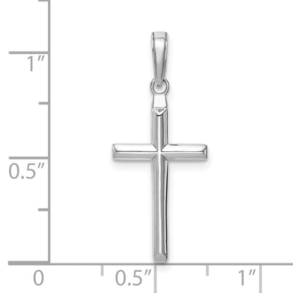 10K White Gold 10K Reversible Latin Cross Pendant