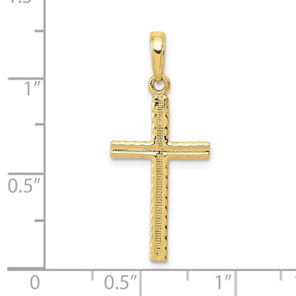 10K Yellow Gold 10K Latin Cross Pendant