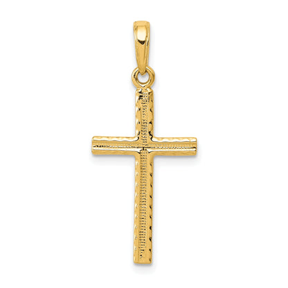 10K Yellow Gold 10K Latin Cross Pendant