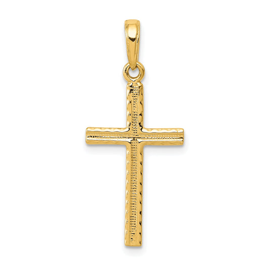 10K Yellow Gold 10K Latin Cross Pendant