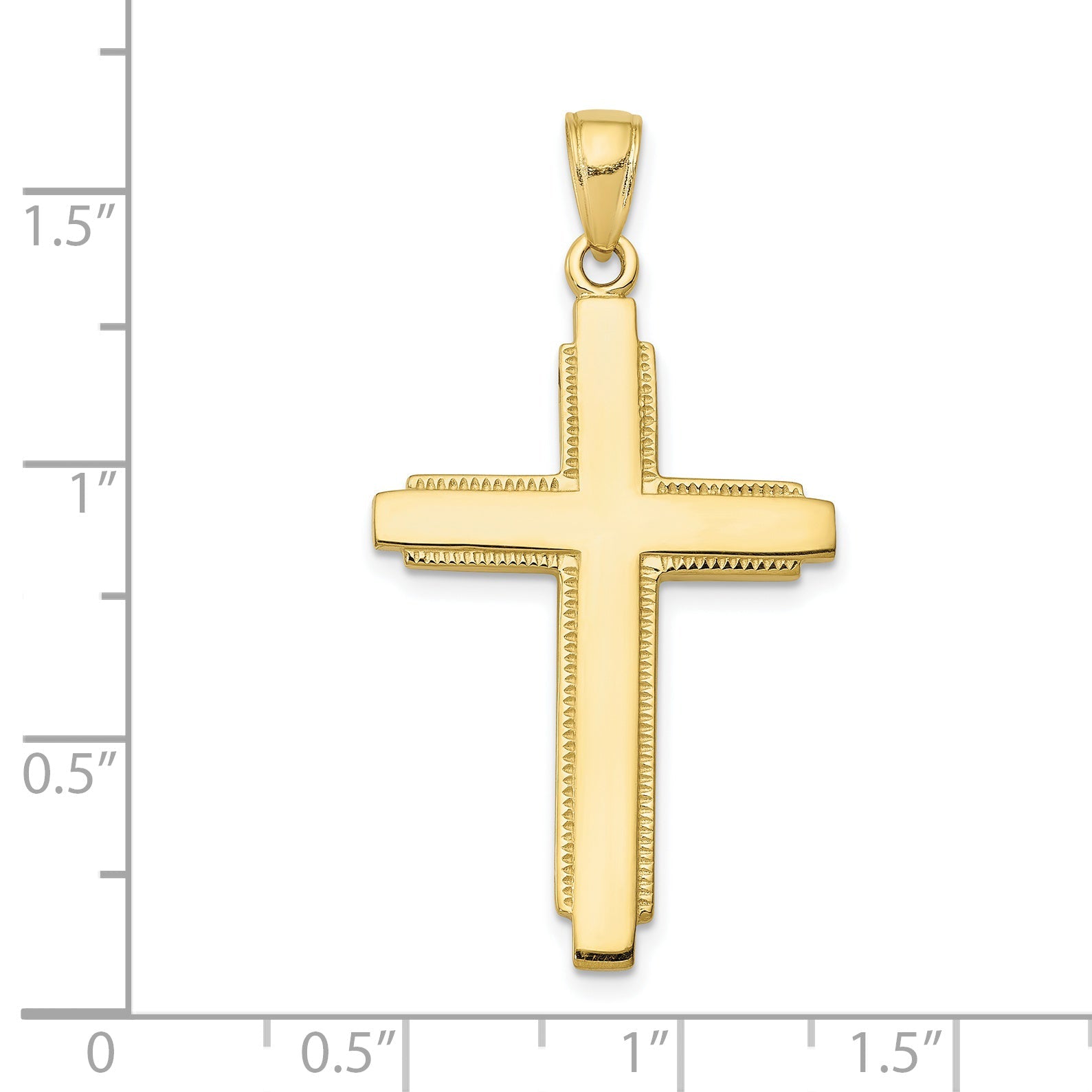 10K Yellow Gold Cross Pendant