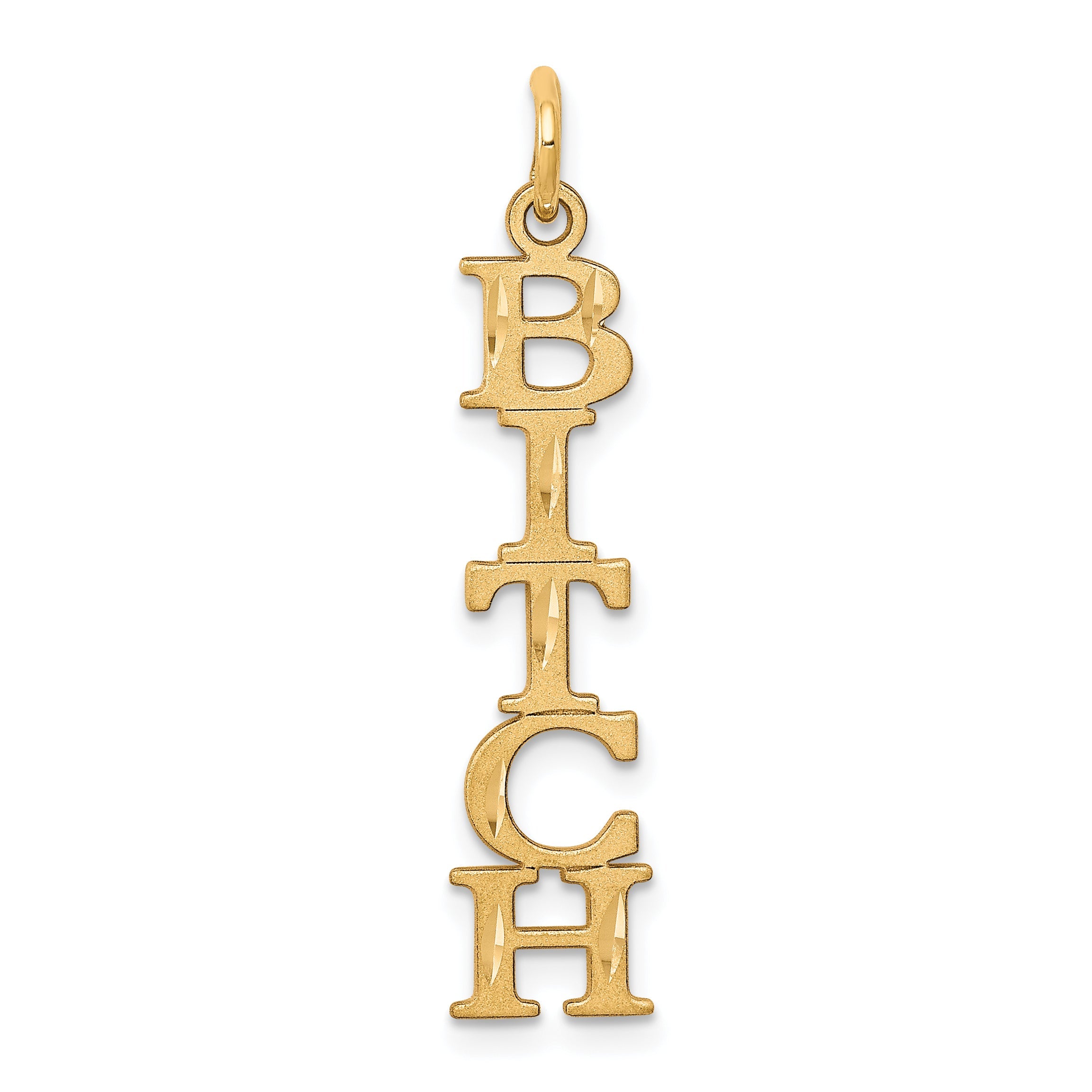 10k Yellow Gold 5-Letter Talking Charm