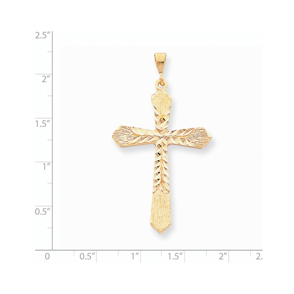 10k Yellow Gold Cross Charm